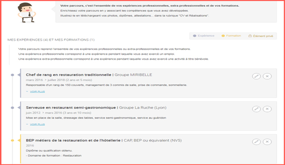 Image profil expériences