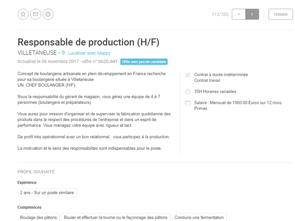 offres en manque de candidat - moins de 4 candidat