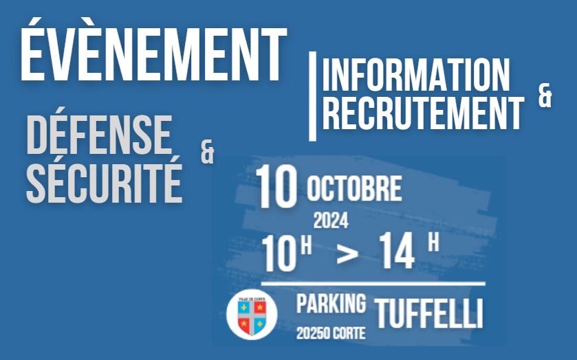 Forum Défense et sécurité Corte le 10 octobre2024