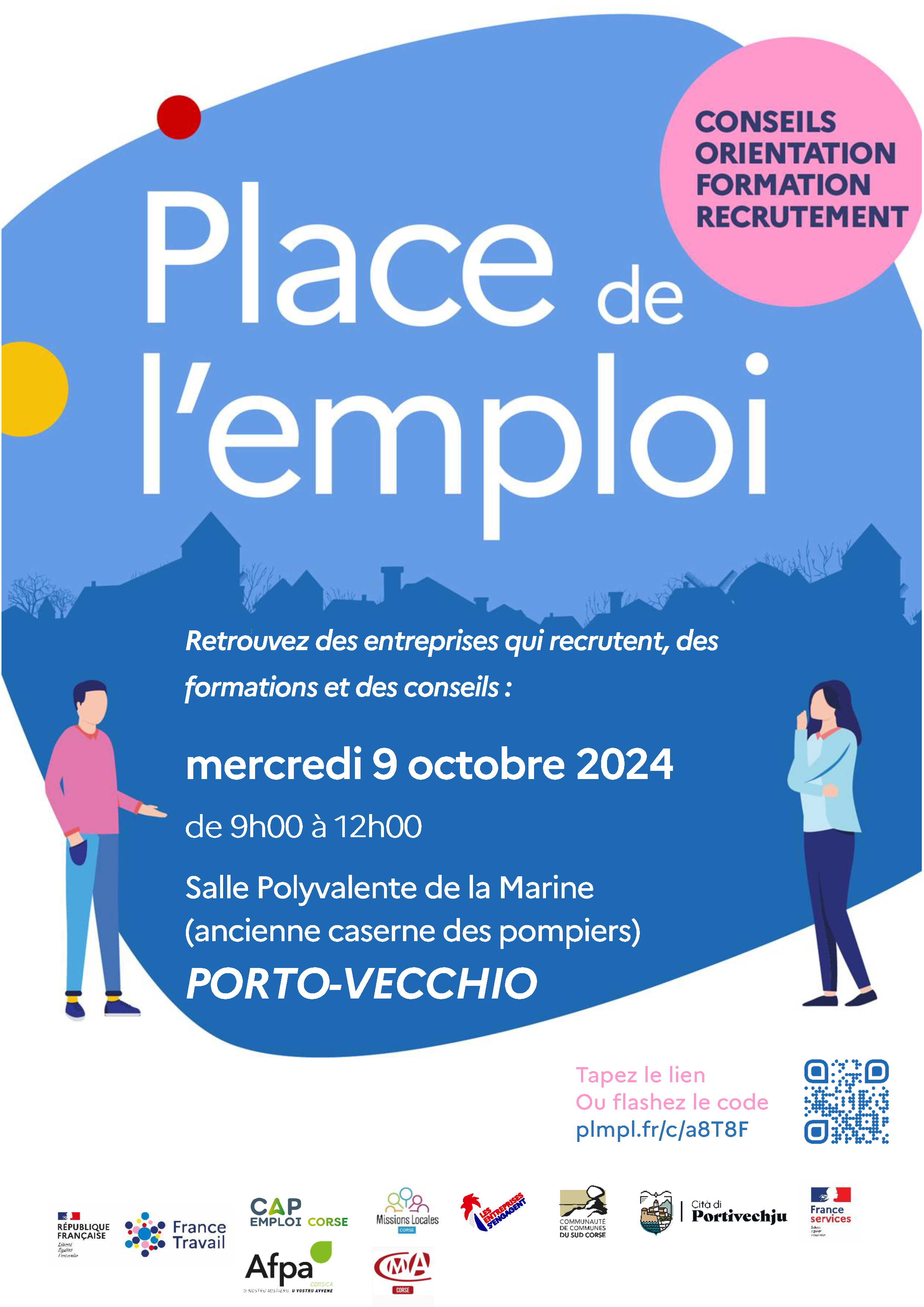 Affiche place de l'emploi Porto-Vecchio