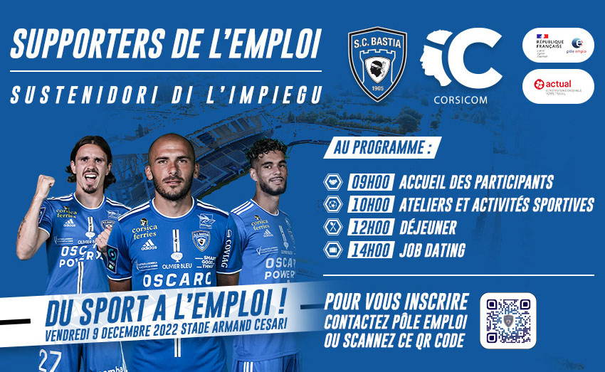 Supporters de l'emploi - Sustenidori di l'impiegu avec le SC Bastia