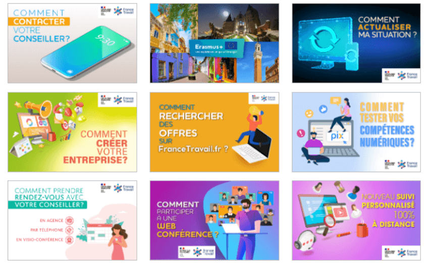 Les publications concernant les candidats (demandeurs d'emploi)