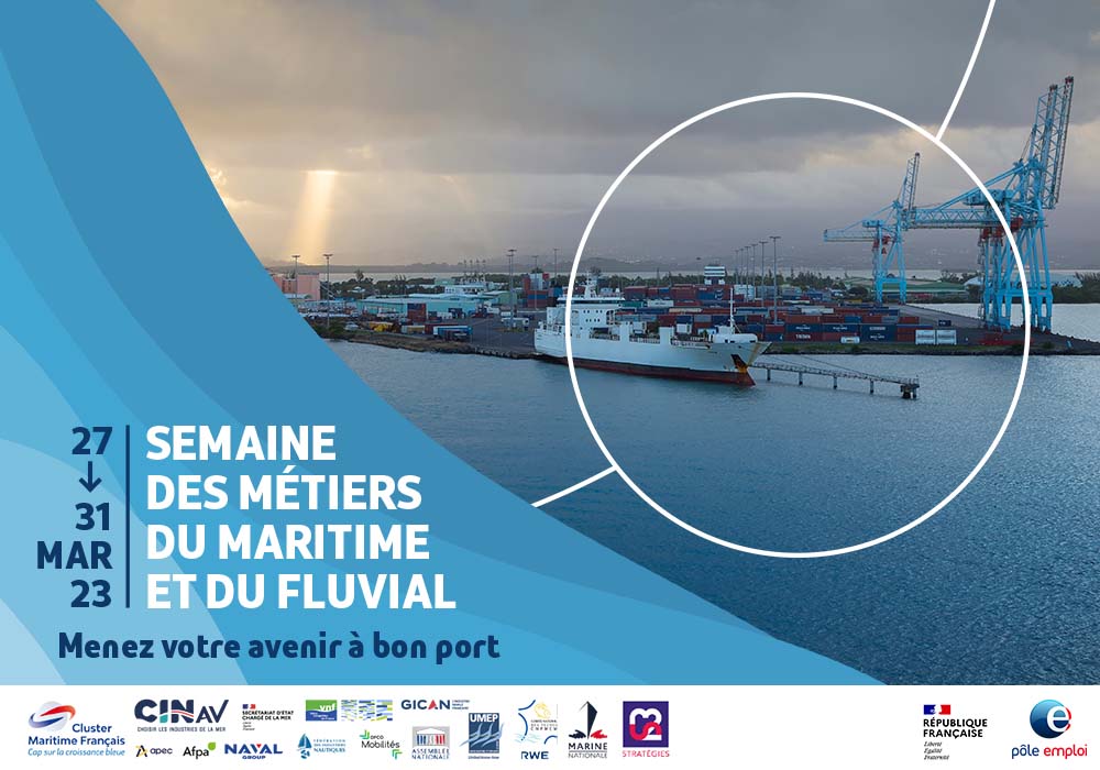visuel Semaine des métiers du maritime et du fluvial 2023