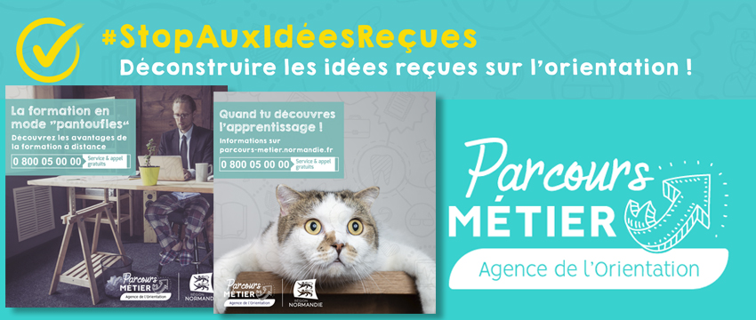 visuel Agence de l'orientation - Stop aux idées reçues sur l'orientation