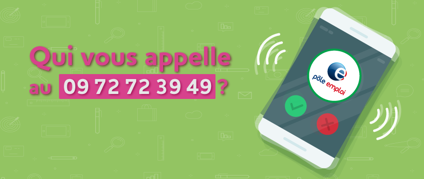 Visuel téléphone Pôle emploi 09 72 72 39 49
