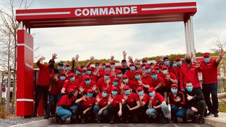 L’équipe du Five Guys de Montivilliers lors de l’ouverture le 10 mai 2021