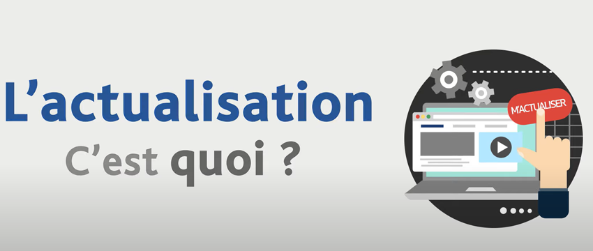 illustration actualisation en ligne