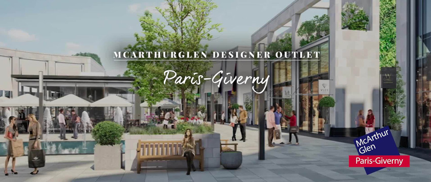 Visuel d'architecte centre McArthurGlen Paris-Giverny