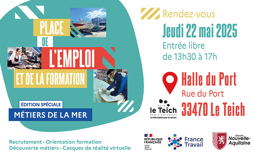 place emploi formation metiers mer