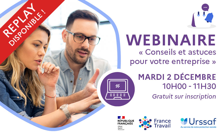 Replay Webinaire Conseils et astuces pour votre entreprise