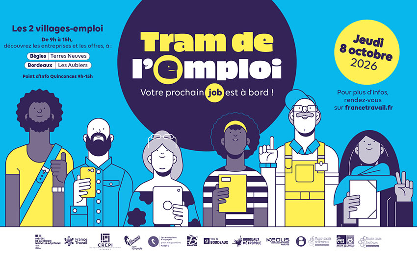 Tram de l'emploi Bordeaux