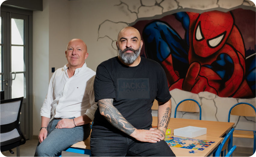 Portraits de Tarik Noates et Richard Segond
